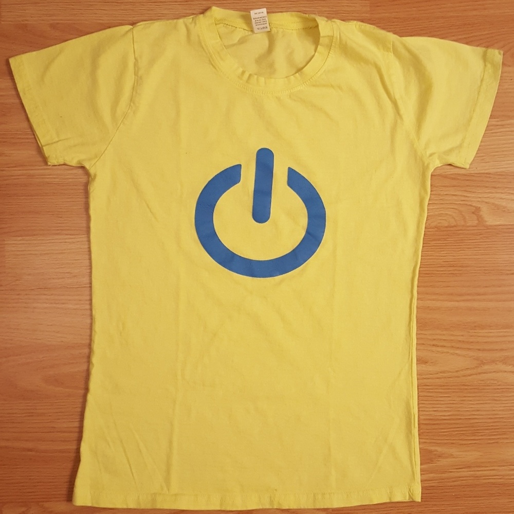 Computer Power On Button Symbol Novelty T-shirt